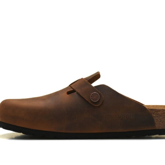 Birkenstock Boston Suede Leather Soft Footbed Clog - Picture 2 of 5